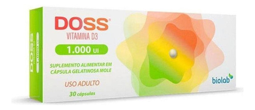  Doss Vitamina D 1000ui C/30 Capsulas