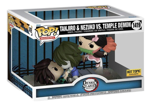 Funko Pop Demon Slayer Tanjiro & Nezuko Vs Temple Demon