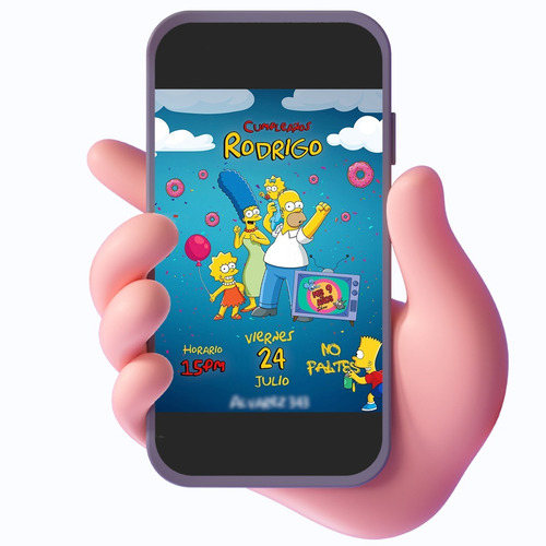 Invitación - Los Simpson - Digital