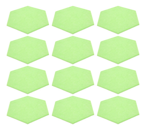 Paneles Acústicos Hexagonales, 12 Unidades, Adhesivo Para Pl