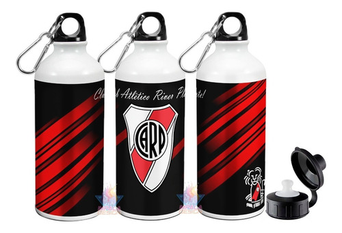 Botella Club Atlético River Plate Escudo Deportiva Aluminio