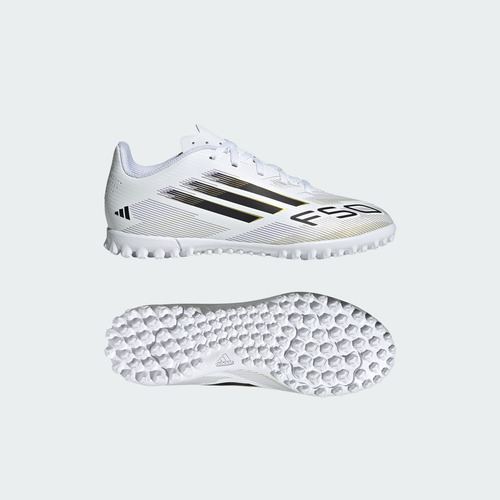 Botines Adidas Fútbol F50 Club Pasto Blanco Jr4402