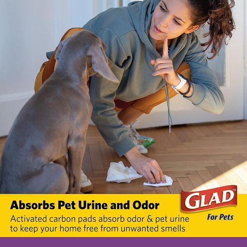 Glad For Pets Jumbo-size Charcoal Puppy Pads | Almohadill...