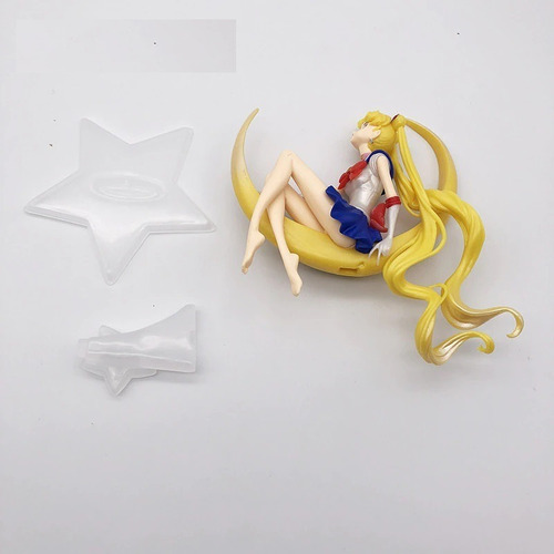Imagen 5 de 5 de Figura Sailor Moon Serena - Luna Y Báculo