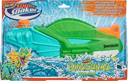 Lanzador De Agua Nerf Super Soaker Dinosquad Dinosoak Hasbro