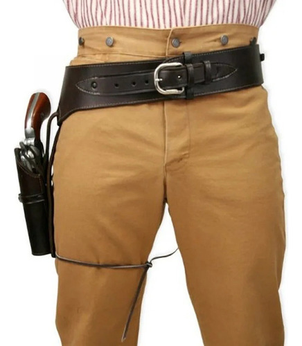 Cinturón Tipo Funda De Piel Sintética Para Pistola, Cintura