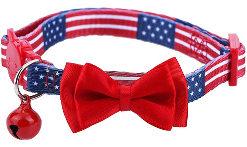 Boombone - Collar Para Gato Con Diseño De Bandera Americana