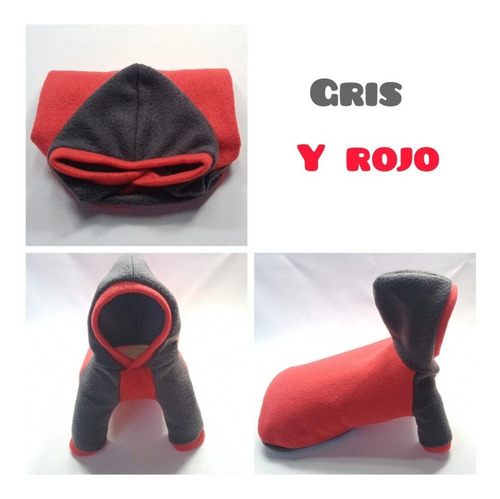 Imagen 5 de 9 de Buzo Abrigo Tapadito Chaleco Polar Salchicha Talle 2, 3 Y 4