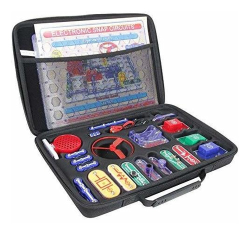 Estuche De Viaje Hermitshell Duro Para El Snap Circuits Jr. 