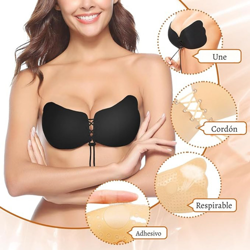 Soutien Brasier Silicona Freebra Adhesivo Push Up -tvirtual