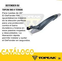 Comprar Guardafangos Bicicletas, Topeak, Defender Rx 26