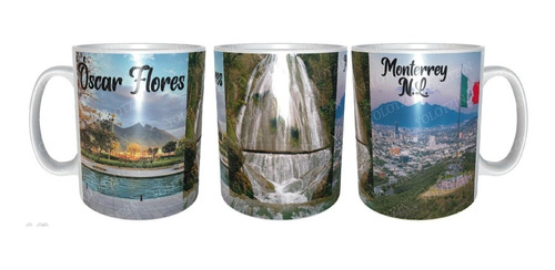 Taza Recuerdo Monterrey Nuevo León Personalizada M2