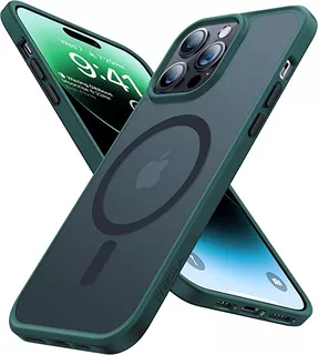 Funda Magnetica Para iPhone 14 Pro Max (verde)