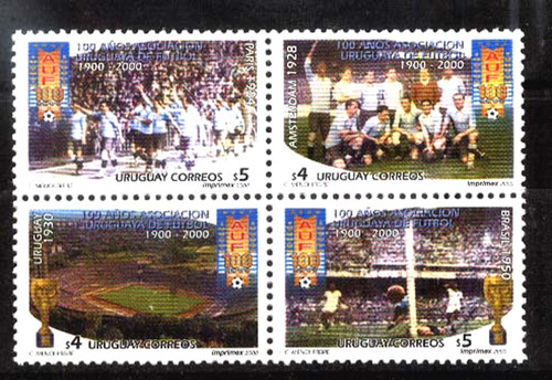 #9141 Uruguay 2000 Futbol Asociación Nacional Centen,  Minh