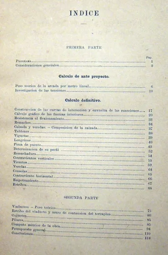 Arturo Orzábal Proyecto De Puente Carretero 1888 Ingeniería (Usado)