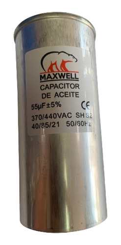 Capacitor De Marcha A/a 55/440 Maxwell