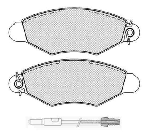 Pastilla De Freno Citroen Xsara 1.4 (con Sensor) 2002/ Delan