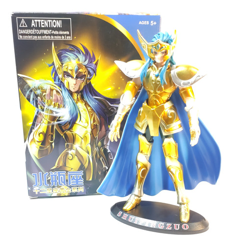 Gashapone Figura Saint Seiya Camus De Acuario 19 Cm Zodiaco