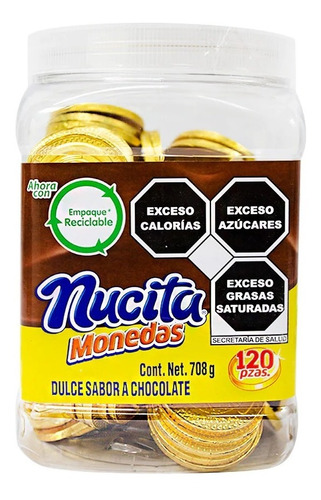 Monedas De Chocolate Nucita 120 Piezas