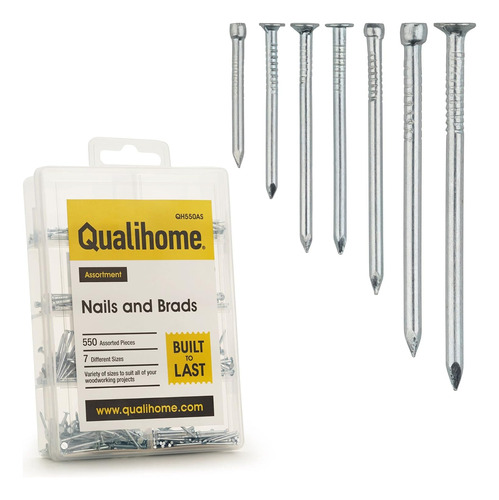 Kit Surtido De Uñas Qualihome Hardware, Incluye Acabado,...