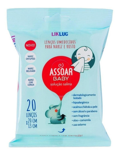 Assoar Baby Lenços Umedecidos Com Soro Fisiológico Hidrata