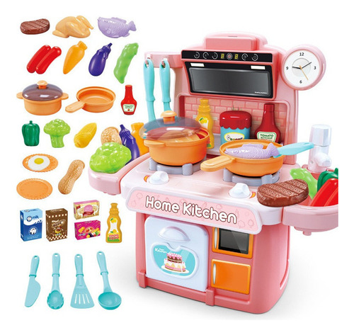 Cocinita Infantil For Niñas Luz, Sonido Y Agua [u] [u]