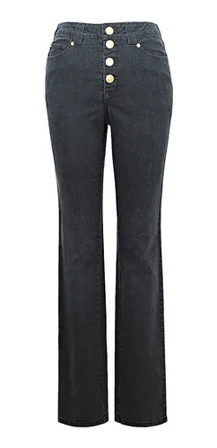 Jeans Rectos Mujer Trece Cielos Mezclilla Stretch