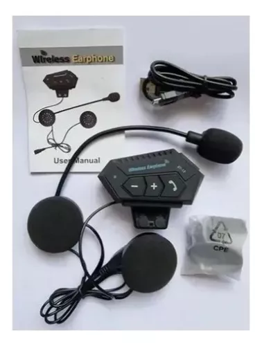  Intercomunicador para casco de motocicleta, auriculares  Bluetooth de 2 vías 30M con cancelación de ruido/radio FM : Electrónica
