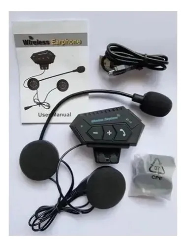 Intercomunicador Para Casco De Moto Auricular BT BT-12 GENERICO