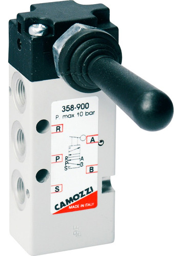 Válvula De Acionamento Manual Camozzi 358-900 Original Novo
