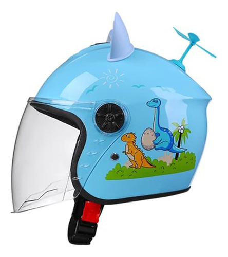 Casco De Moto Eléctrico Retro Para Niños Y Niñas, Scooter