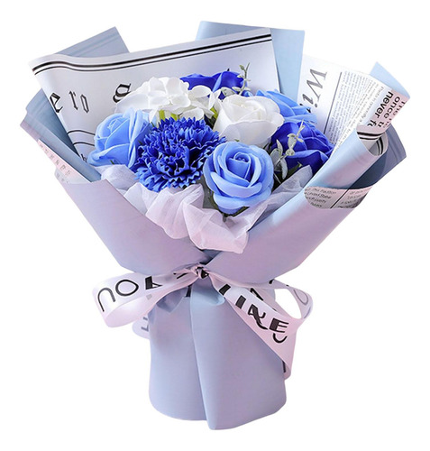 Ramo De Sorpresas De Flores De Jabón Para La Azul