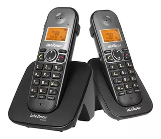 Kit Telefone Sem Fio Ts 5122 Preto Intelbras