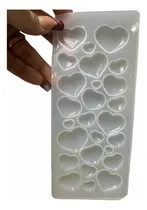 Comprar Molde Silicon Corazón Resina Masa Flexible Jabones Fondant