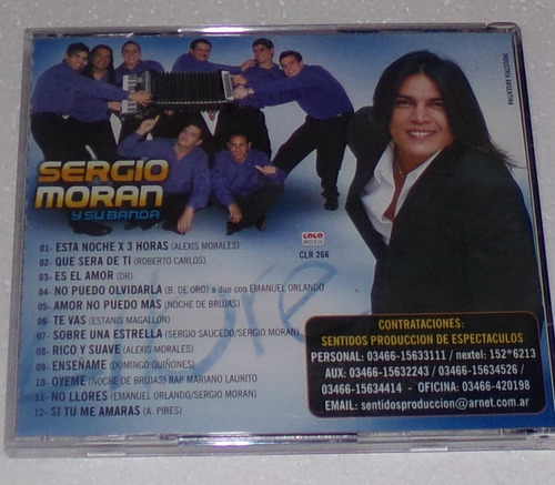 Sergio Moran Y Su Banda Libre Cd Muy Buen Estado Kktus (Usado)