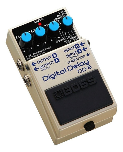 Imagen 2 de 4 de Pedal de efecto Boss Digital Delay DD-8 gris