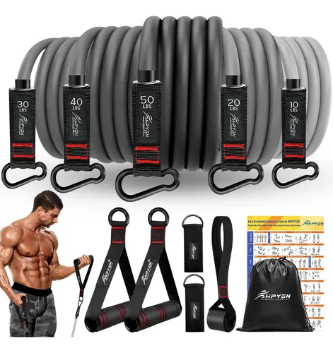 Bandas De Resistencia En Forma De 8 – Set De 3 Para Brazos, Espalda, Piernas (Fitness, Yoga, Unisex)