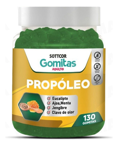 Propóleo Para Adultos 130 Gomitas Sottcor Labs