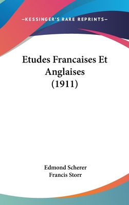 Libro Etudes Francaises Et Anglaises (1911) - Scherer, Ed...