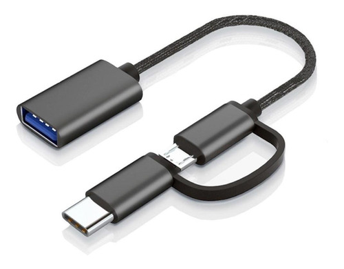 Adaptador Conector Otg Usb 3.0 A Tipo C Y Micro Usb Premium