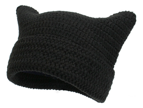 Gorro Tejido Con Orejas De Gato De Dibujos Animados K3