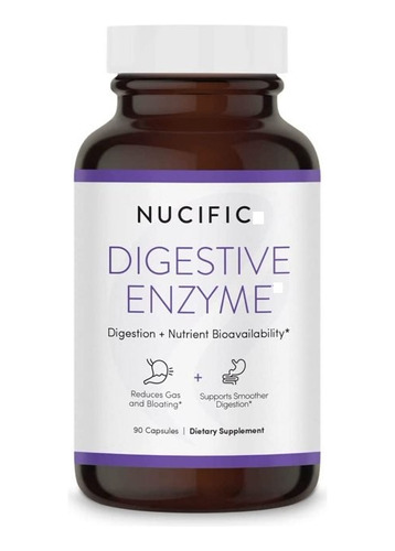 Nucific Digestive Enzyme 90und Reduce La Hinchazon Por Gases