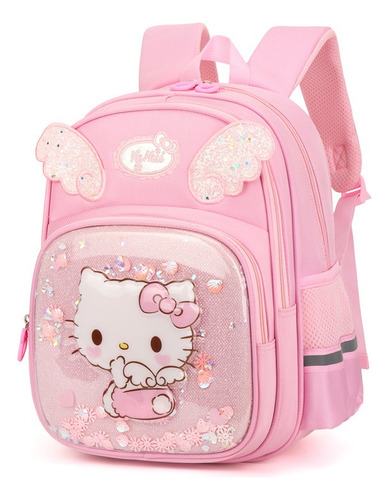 Mochila Original De Hello Kitty De Gran Tamaño Escolar Niña