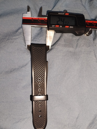 Correa Caucho Reloj Cartier Calibre Original Negro