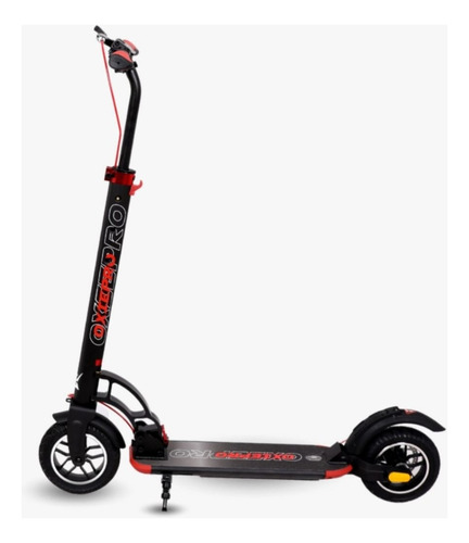 Scooter Plegable Lineal Grande Ruedas 255mm Todas Las Edades Color Rojo Blanco Negro Urbanos