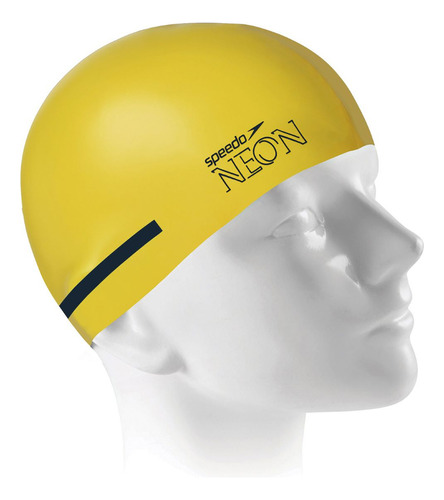 Touca De Natação Speedo Flat Neon Cor Amarelo Tamanho Unico