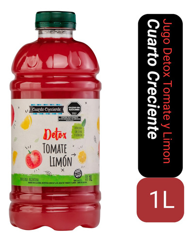 Jugo Detox Tomate Y Limon Cuarto Creciente X 1l