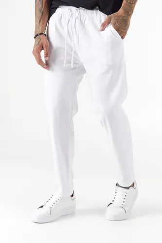 Pantalones blancos outlet de lino