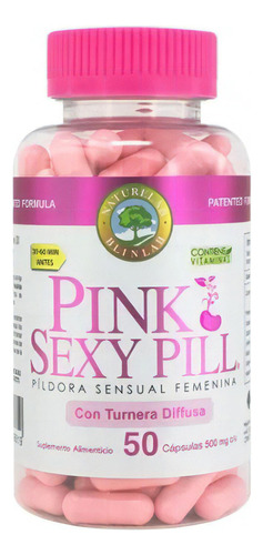 Pink Sexy Pill Pildora Sensual Femenina 50 Caps Blinlab Sabor Sin Sabor