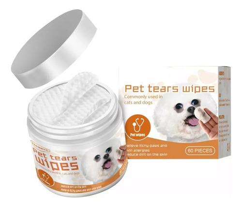 Fd Mascota Ojo Perro Gato Toallitas Húmedas Antimanchas, 60